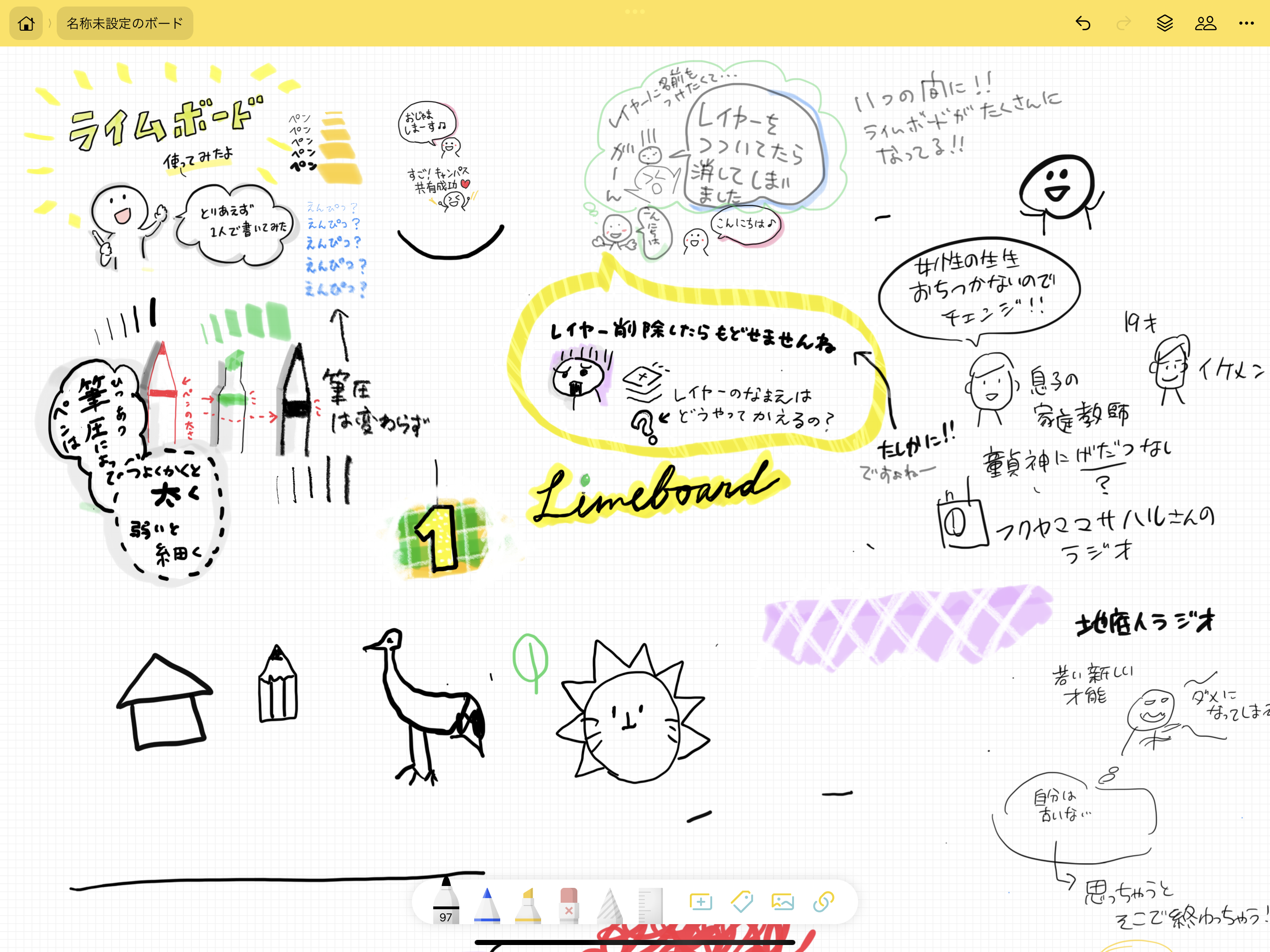 考えやアイデアを整理するpadアプリLimeboardライムボード