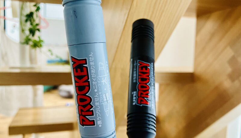 グラレコの色選び。プロッキーの水色と黒