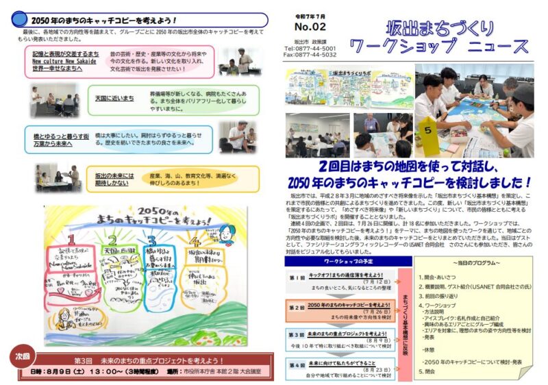 香川県:坂出まちづくりラボ2025 グラフィックレコーディング(グラレコ)