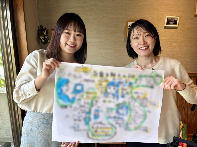 【3月19日（木）放送】四国放送「フォーカス徳島」でグラフィックレコーディングの取材：佐々木聖夏さん