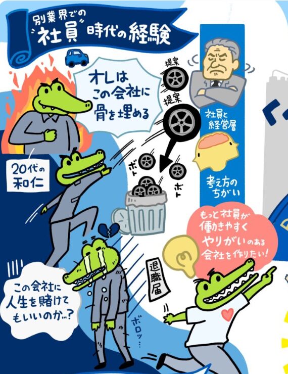 ビジョンイラスト:経営理念:四国生コンクリート工業株式会社 社長のライフストーリーこれまでとこれから
